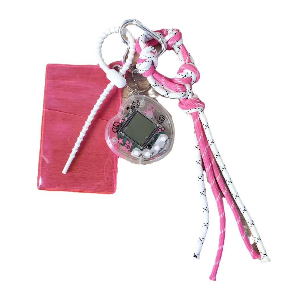 Trendy Pet Game Console Keychain & Lanyard ID Holder Charm