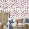 Unicorns Wallpaper White and Coral for Living Room and Bedroom 50x1000