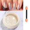 2g Mirror Effect Nail Aurora Powder Persistent se štětcem Solid Chrome Manikúra Umělecké dekorace