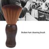 Professional Hairdressing Neck Duster Brush for Salon Use Soft Bristles Wood Handle Hairdressing Cleaning Brush