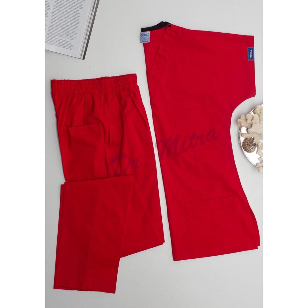 Two Piece Set Medical Scrubs Unisex Doctor Nursing Uniform Set Medical Uniform Surgical Suit Tops+Pants V-neck Short Sleeved Thin Tericoton Fabric