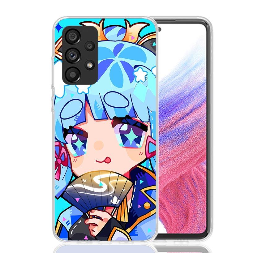 Genshin Impact Cute Star Eyes Phone Case For Samsung Galaxy A13 A14 A15 A16 A53 A54 A55 A56 A33 A34 A35 A36 A23 A24 A25 A26 A05S