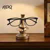 Vintage Style Desk Organizer Big Nose Glasses Holder, Retro Resin Eyeglass Stand, Artistic Sculpture Statue Humorous Eyewear Display for Home