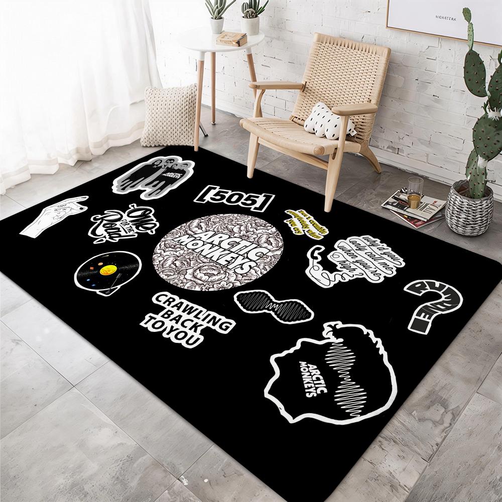 Famous Indie Rock Band A-Arctic Monkeyss Floor Mat Soft Thickened Flannel Door Mat Non-Slip Living Room Rug Home Decor