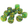 10Pcs/set D6 16mm Colored 6-sided DND Dice Translucent Colors Party Game Polyhedral Dice Role-Playing Acrylic Table Game