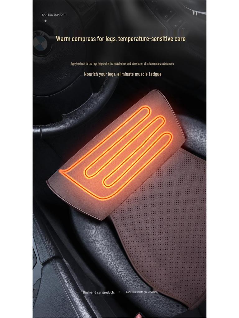 Car Seat Memory Foam Massage Leg Rest and Support Pad for Drivers and Passengers