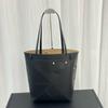 2026 New Panta Splicing Folding Tote Bag, Retro Premium Cowhide Bucket Bag, Genuine Leather Commuter Bag for Women