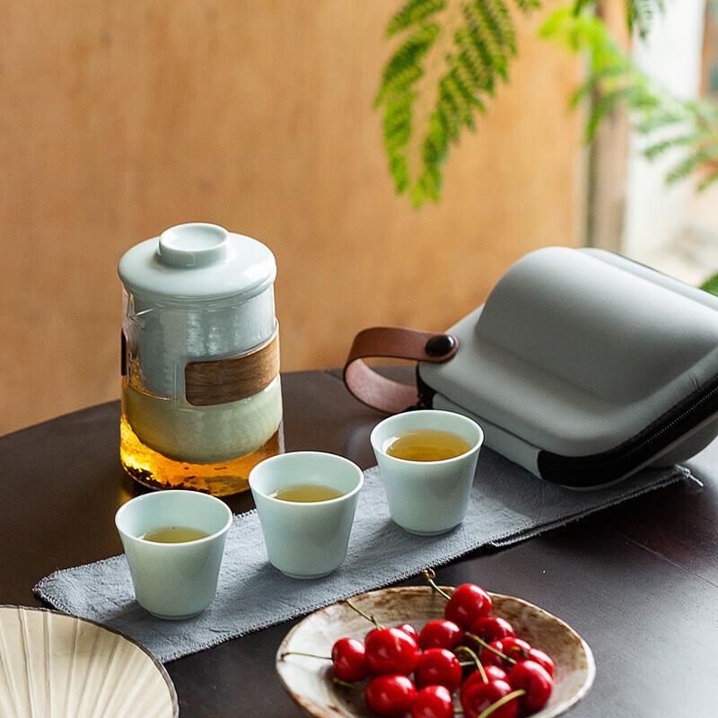 A-TIMES Ceramic Travel Tea Set