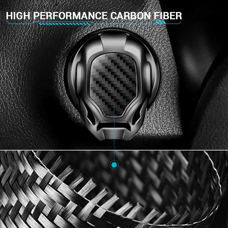 3D Metal Engine Ignition Start Stop Push Button Sticker One Button Ignition Key Decorative Switch Button Cover For Car Interior