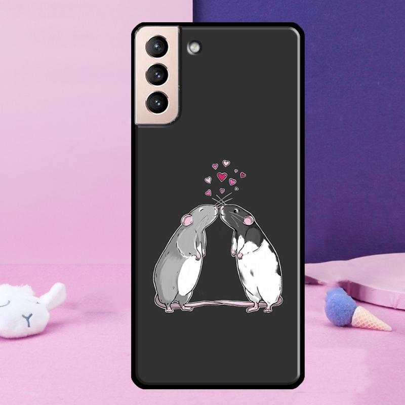Mouse Rat Phone Case For Samsung Galaxy S24 Ultra S25 Ultra S9 S10 S20 S21 S22 Plus S23 S24 FE Cover
