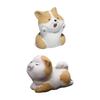 Dog Mini Statue Tea Pet Creative Desktop Ornament for Desk Cabinet Bookshelf