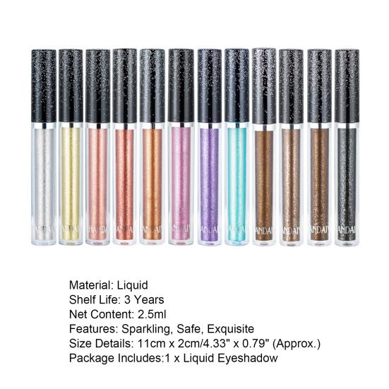 Langvarig kosmetisk 12 farger Single Makeup Øyenskygge for kvinner