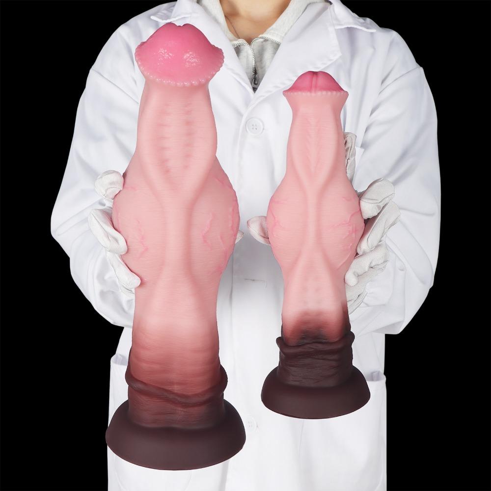 Mixed Color Realistic Silicone Dildo Special Shape Female Masturbation Adult Sex Toys