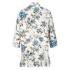 Mulheres Casual Diário Manga Curta Estampada Camisa Top Macio Drapeado Ruffle Cardigan