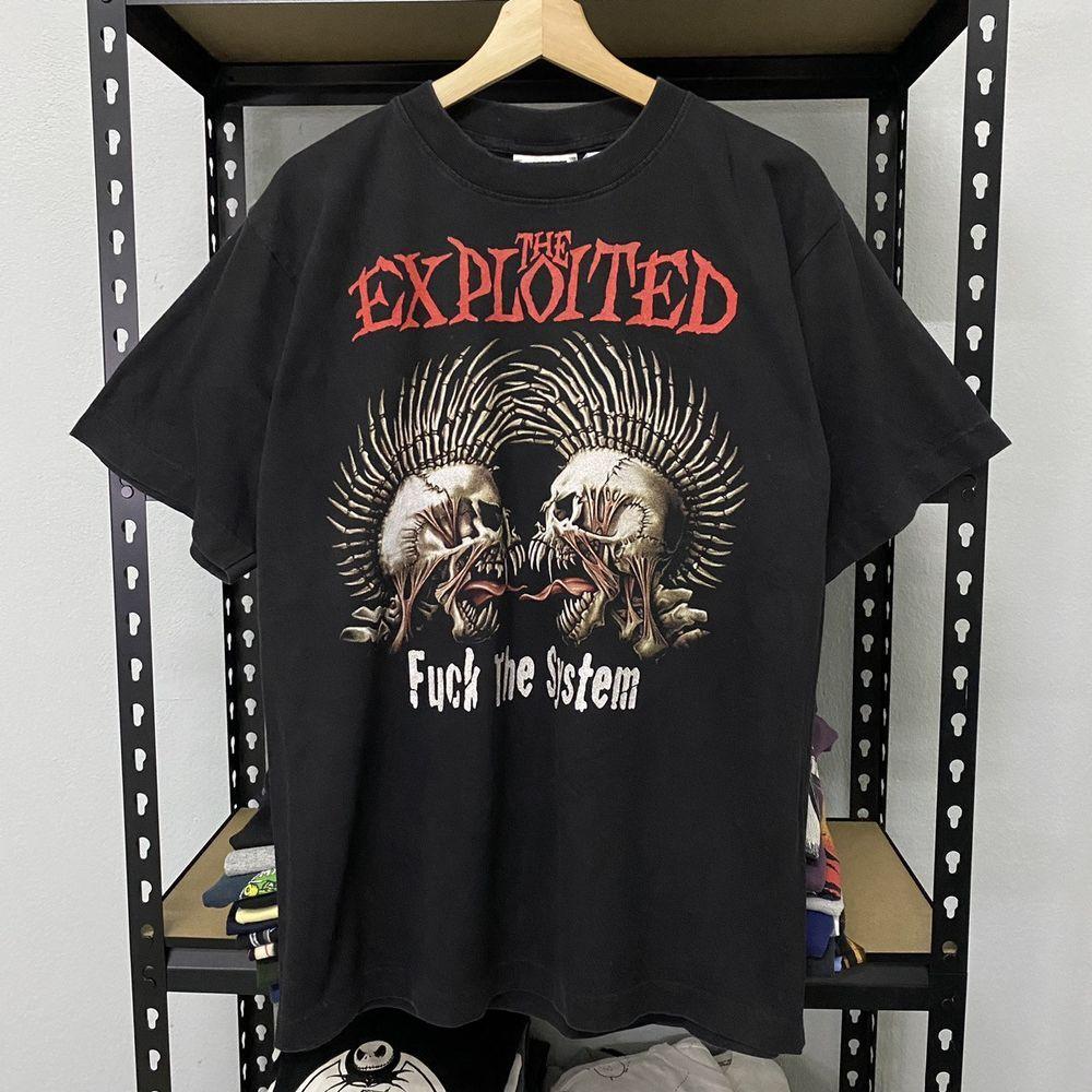 The Exploited Band Punk Black Short Sleeve Unisex Tshirt S5XL KH10374 XXXXL