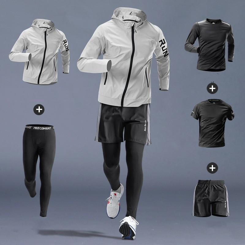 Men's Morning Running Exercise Set Thin Quick Drying Set