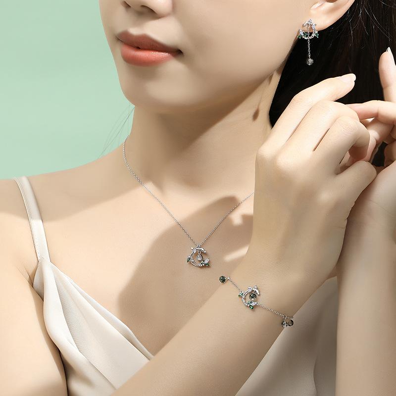 Tancise 925 Sterling Silver Colier Clasic Femei Pandantiv Zircon Cadou de modă