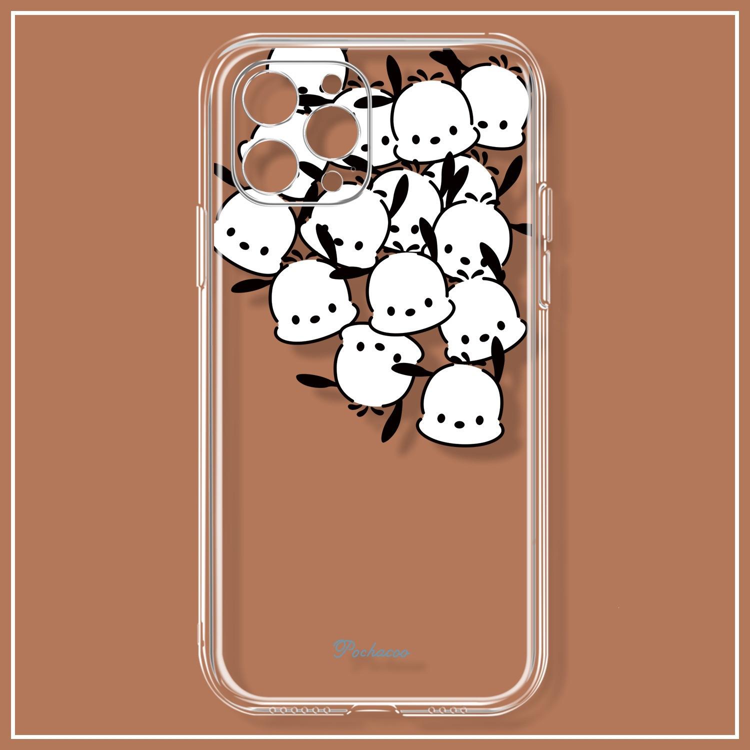 Мультяшный пес Пача Хелло Китти для чехла мобильного телефона iPhone13 Apple 14promax всесторонний противоударный 15 пар iPhone15