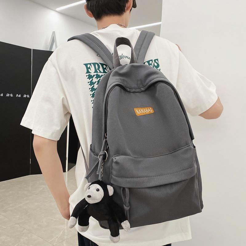 Backpack Schoolbag Retro Schoolbag for Boys and Japanese High Capacity High School Students  Junior High School Students Canvas Backpack.