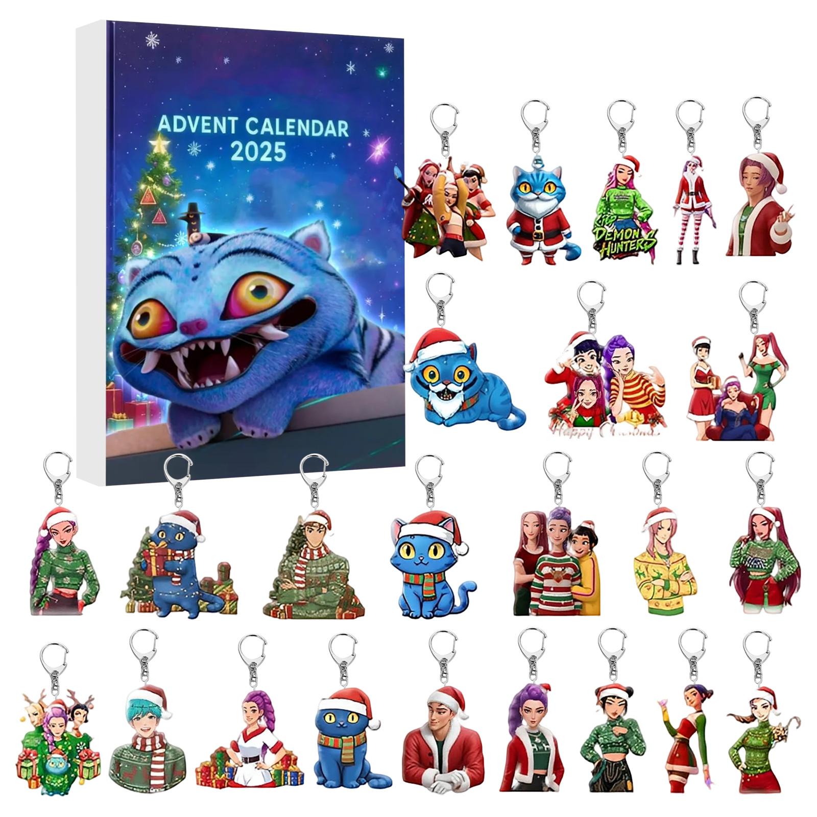 

2D Acrylic Flat Mystery Box, Containing 24 Pendants, Perfect As A Holiday Gift. One Size