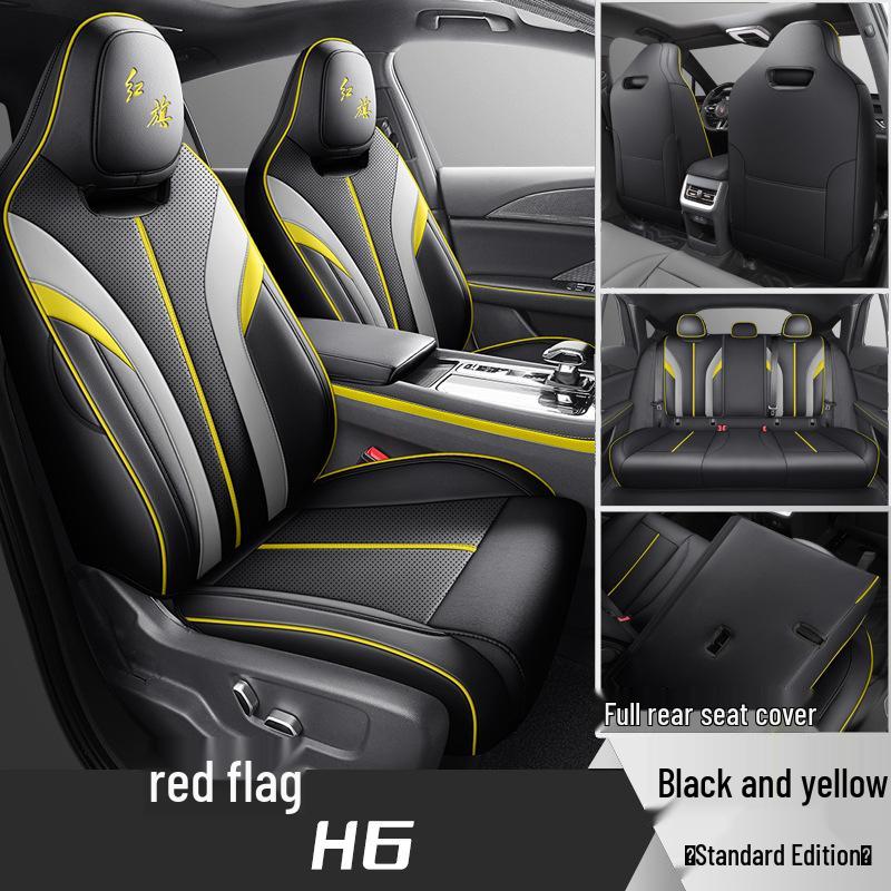 Hongqi H6 All-Season Breathable Leather Seat Cover - Full Coverage Cushion for New Car