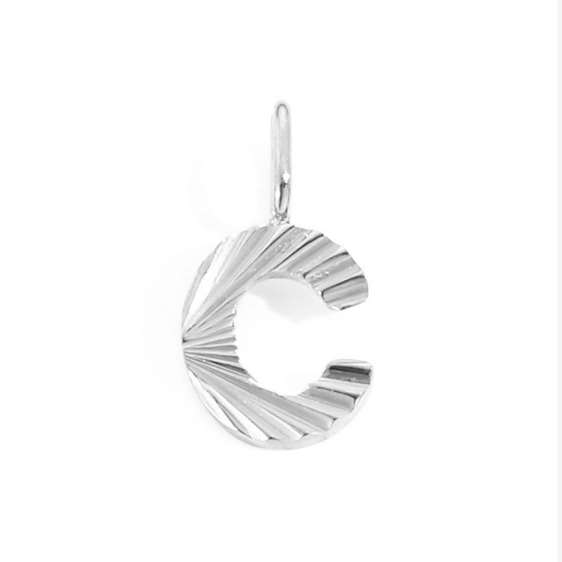 Alphabet Charms: Stainless Steel Letter Pendants - Personalized Jewelry Accessories