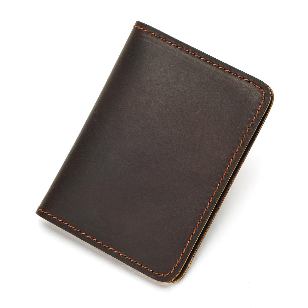 Genuine Leather Card Bag Wallet Crazy Horse Leather Driver's License Holder Vintage Multi-slot Cowhide Wallet