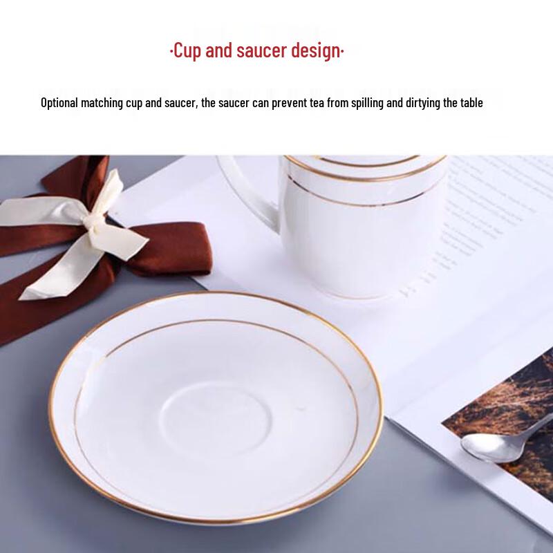 Ceramic Bud Cup with Saucer