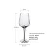 ZISIZ Hammered Diamond Crystal Wine Glasses Set of 2