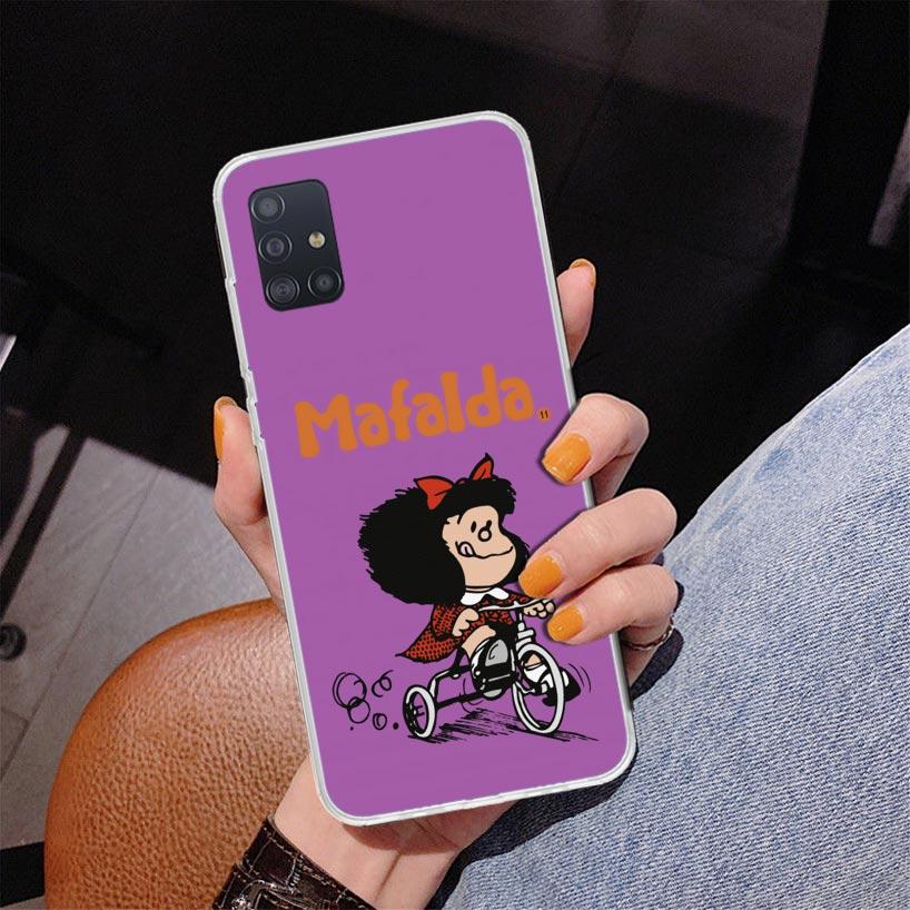 Mafalda Cartoon Phone Case For Samsung Galaxy A52 A32 A22 A12 A51 A31 A50S A30S A20S A10S Note 20 Ultra 10 Plus S10 A72 A71 Gala