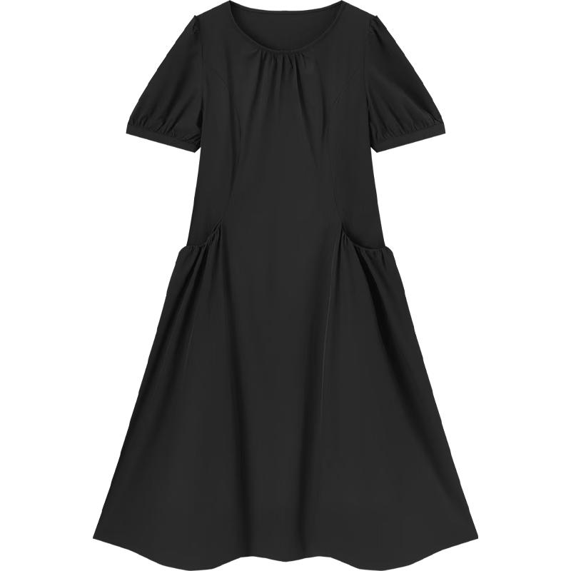 Aijutu Women s Summer Pleated A-Line Dress S