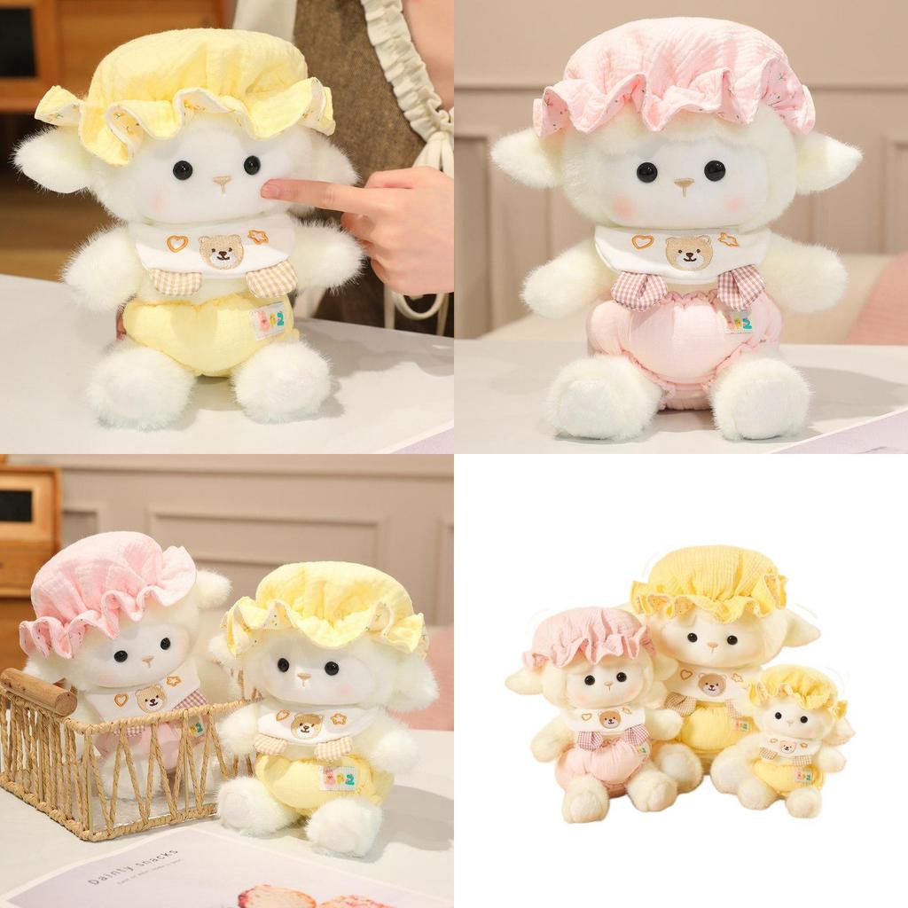 Plush Sheep Toy With Short Pile Fabric For Kids Gift And Collectible Cuddle Companion