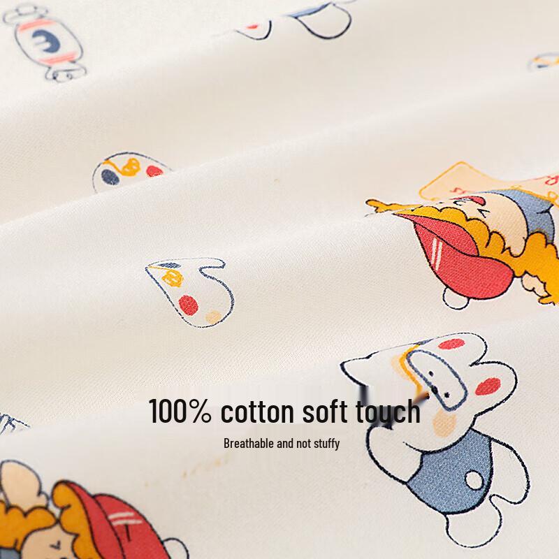 Hongdou Kids' 100% Cotton Thin Thermal Underwear Set