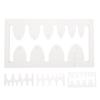 Acrylic Watchband Belt Strap Tail Stencil Template for Leather Craft Clear 1