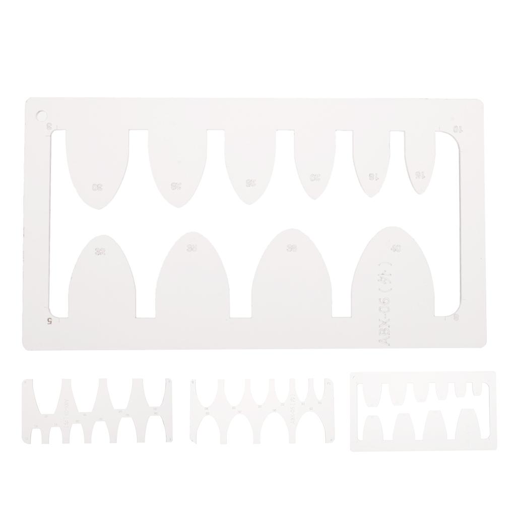 Acrylic Watchband Belt Strap Tail Stencil Template for Leather Craft Clear 1