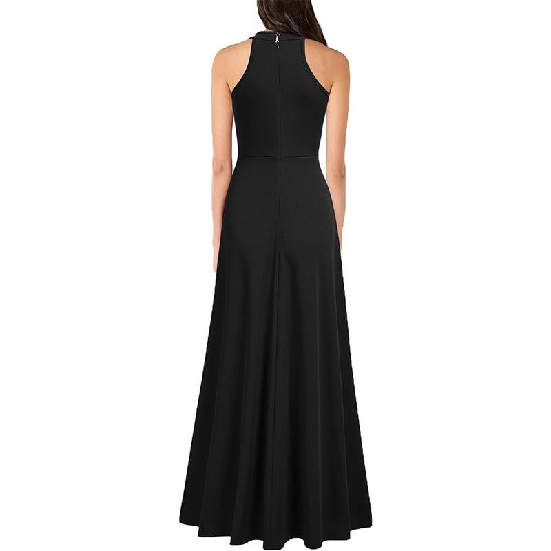 Amazon European and American Cross-border Long Dresses, Thin Off-the-shoulder Sexy Girlfriends Bridesmaid Clothes, Cocktail Banquet Evening Dresses