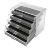 5 Layer Jewelry Drawer Storage Box Case Transparent Acrylic Desktop Cosmetic Makeup Drawer Storage Cabinet