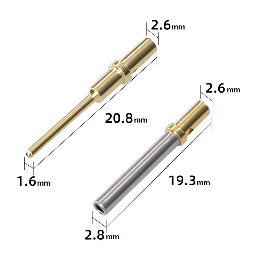 1Pcs Stainless Steel Crimp Solid Terminal Connector Pin  for Connector Instrument Aviation
