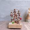 Ruota Panoramica Animali in Legno Carillon Meccanico a Carica Rotante Carillon Regalo per Bambini Ragazzi Ragazze