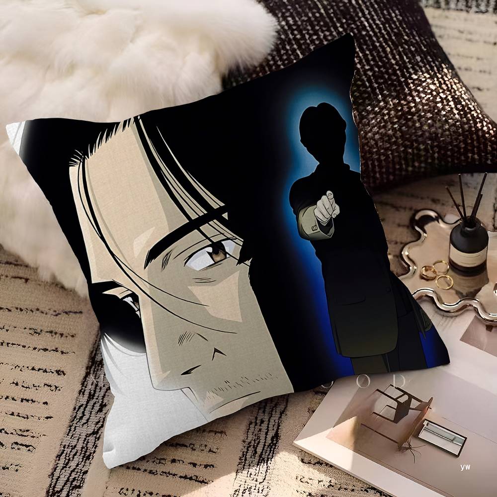 N-Naoki Urasawa S Monster Cushion Cover Inches Farmhouse Decor Home Throw Pillow Covers For Couch Decorations