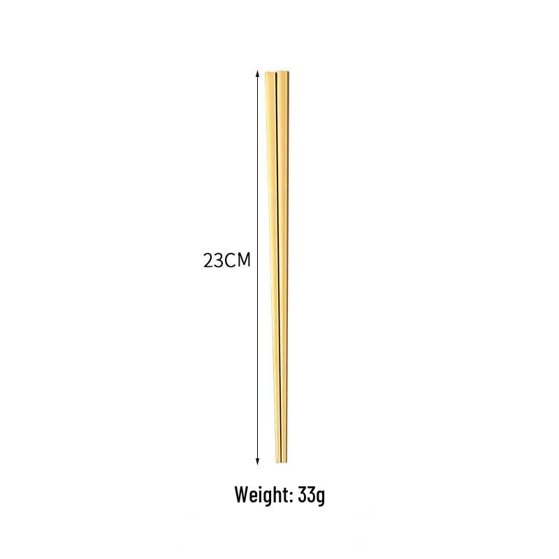 Ruhan 304 Stainless Steel Square Chopsticks
