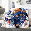 Mbappe Personalized Text Blanket Lightweight Personalized Blanket Warmthful Decor Great for Couch Livingroom Bedding Living Room