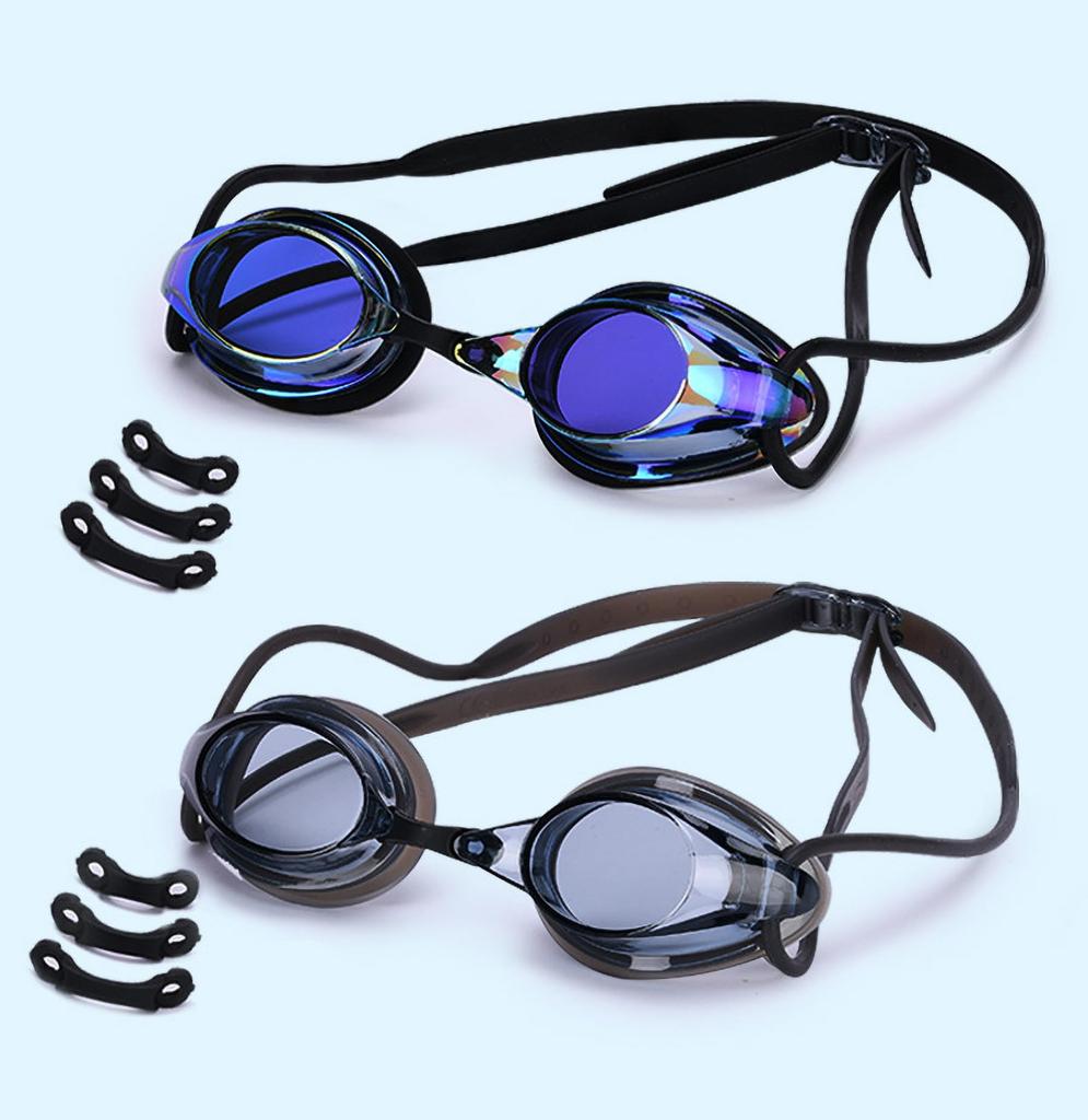 Swimming Goggles for Kids and Swim Swimming Age 6 and Underwater UV Mirror Soft Leak Impact Adjustable Easy To Case Earplugs Elementary School Unisex