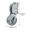 2-Pack Flip Up Retractable Dinghy Wheels Easy Mount Nylon Ribs Towing Wheels Lightweight Boats Dolly for Raft Small Kayak