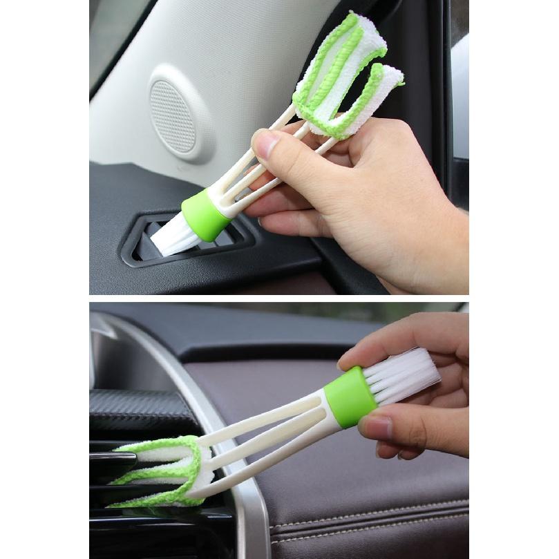 Car Cleaning Brush Plastic Air Conditioner Vent Cleaner Detailing Dust Removal Blinds Duster Outlet Brush Auto