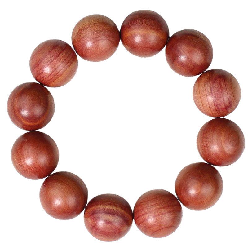 Cypress Hand String 2.0: Fragrant Wood Buddhist Beads Bracelet for Couples, 108 Red Blood Skin Cypress Beads
