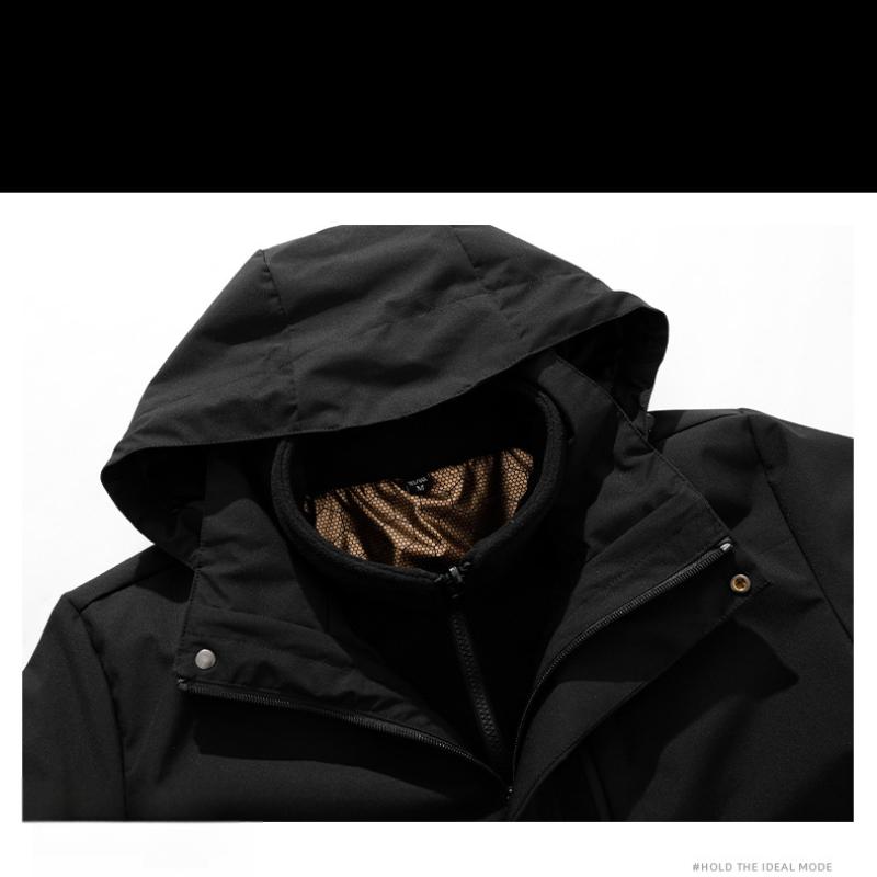 Winter Thickened Three-in-One Couple's Windbreaker Sports Jacket Three-Proof Detachable Outdoor American Workwear Jacket for Men
