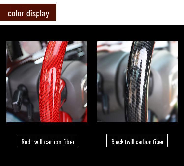 Carbon Fiber Steering Wheel Cover for New Fit, Vezel, XRV, Greiz, Crider - Protection & Modification Sticker.