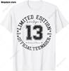 13. Geburtstag Spiel Level 13 Freigeschaltet Offizielles Teenager Gamer T-Shirt Unisex Damen Weich Bedruckte Kleidung Streetwear Grafik T-Shirts