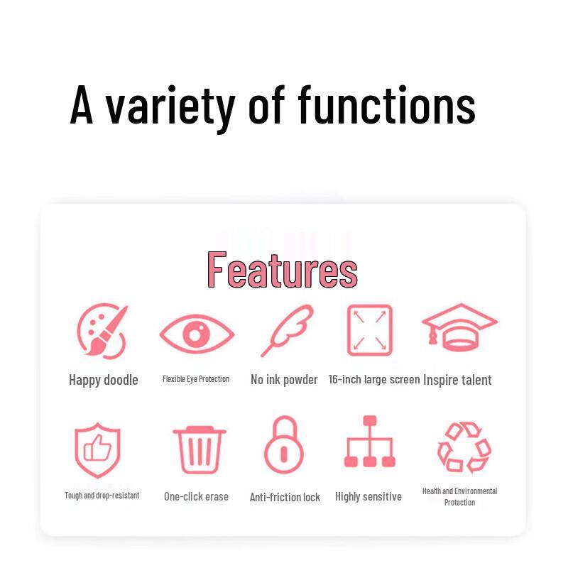 Large Rechargeable LCD Writing Tablet for Kids